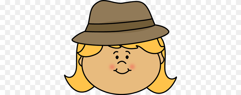 Detective Girl Face Clip Art Girl With Hat Clip Art, Clothing, Sun Hat, Head, Person Free Transparent Png