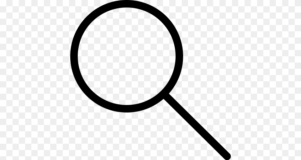 Detective Hand Lens Lens Magnifying Glass Research Search, Gray Free Png