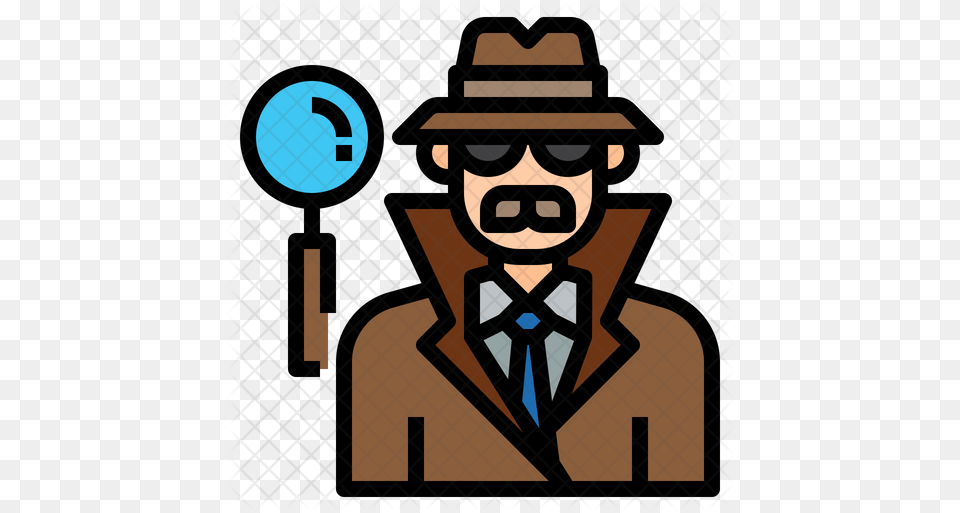 Detective Icon Clip Art, Accessories, Face, Formal Wear, Head Png