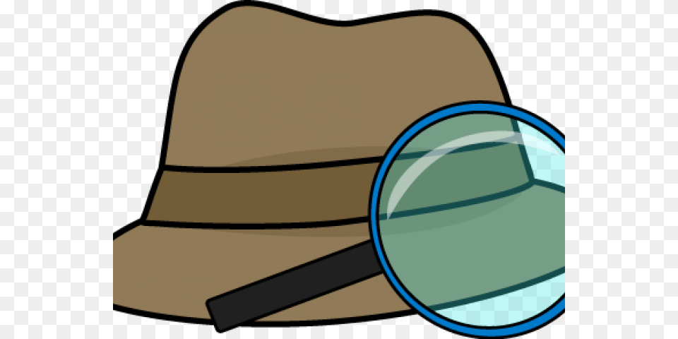 Detective Pictures Magnifying Glass Detective Clipart, Clothing, Hat, Sun Hat Png