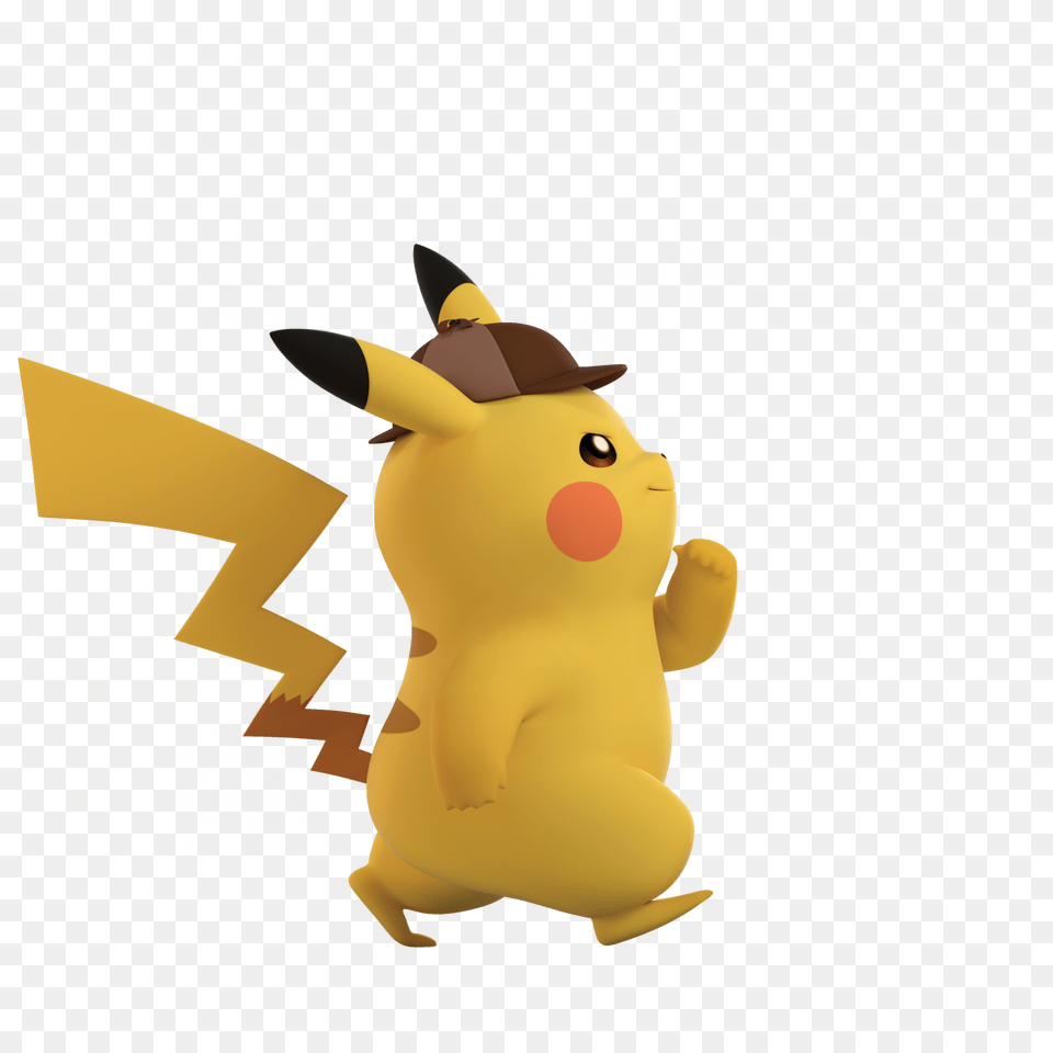 Detective Pikachu Character Detective Pikachu Amiibo, Plush, Toy, Animal, Person Png Image