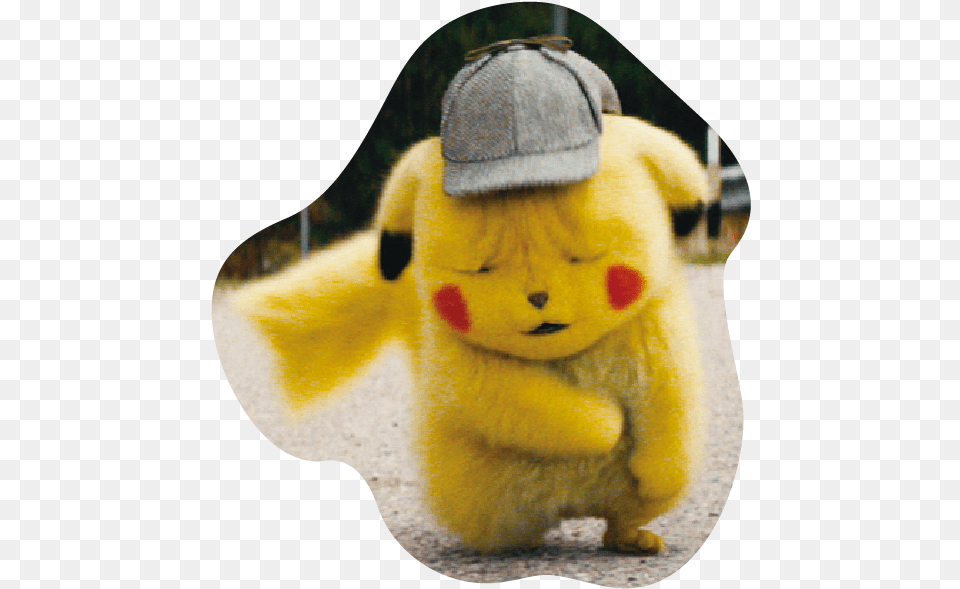 Detective Pikachu Stickers Whatsapp, Plush, Toy, Animal, Bear Png Image