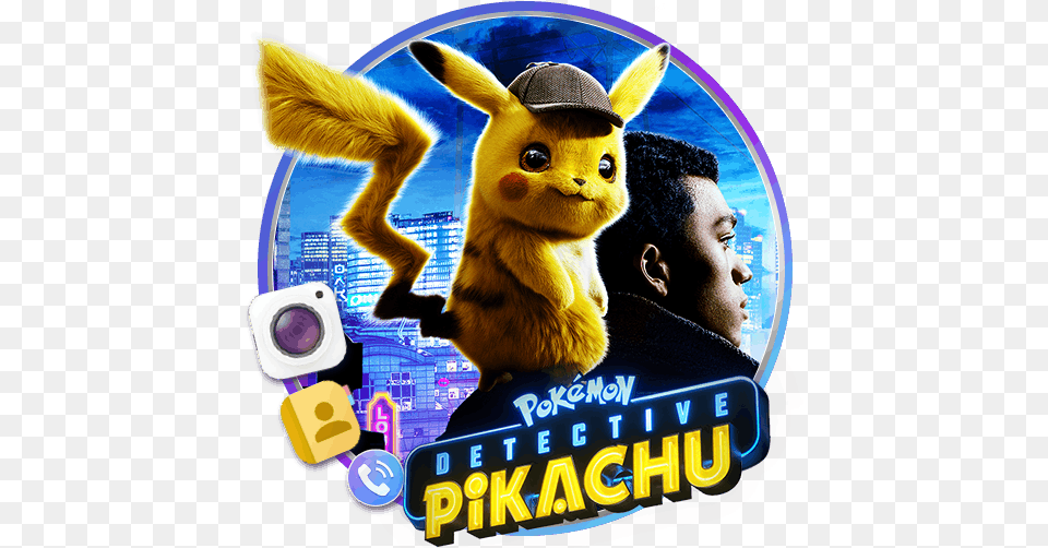 Detective Pikachu Themes Pokemon Detective Pikachu Logo, Animal, Cat, Mammal, Pet Png Image