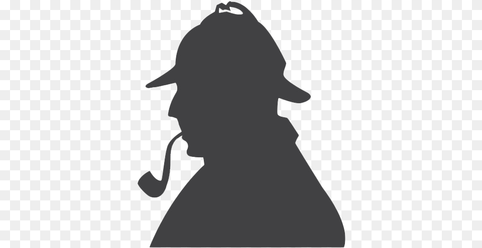 Detective Sherlock Holmes Background Sherlock, Silhouette, Hat, Clothing, Stencil Png