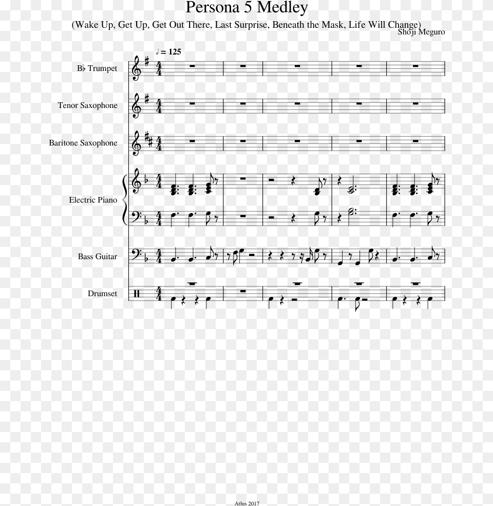 Determination Flute Sheet Music, Gray Free Png