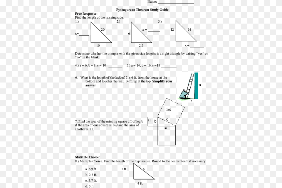 Determine Whether The Triangle With The Given Side, Person Free Png