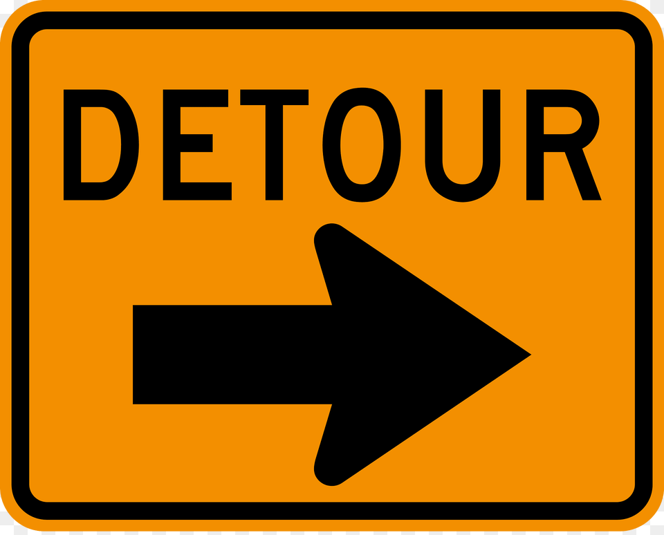 Detour Clipart, Road Sign, Sign, Symbol Png