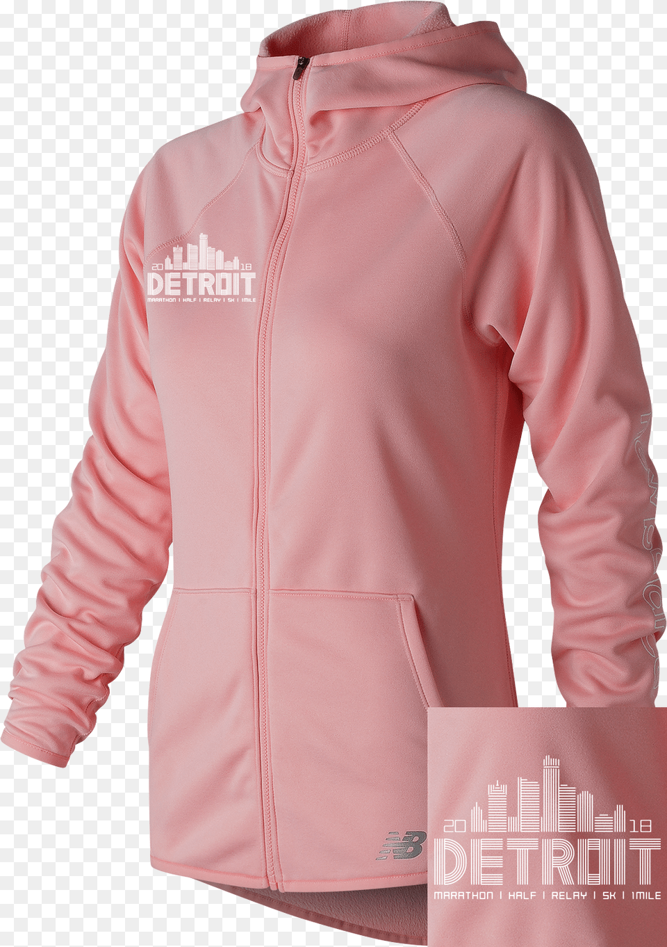 Detroit 2018 Skyline Fleece Jacket Hyp New Balance, Clothing, Sweater, Sleeve, Long Sleeve Free Png Download