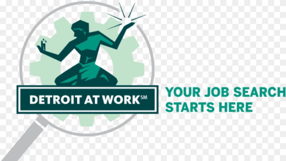 Detroit At Work Logo, Person Png