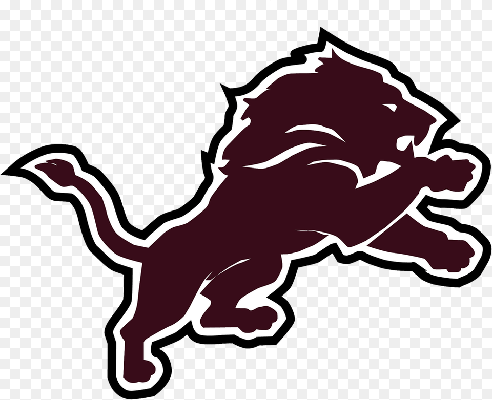 Detroit Lions Black Logo Clipart Download Detroit Lions New, Silhouette, Animal, Kangaroo, Mammal Png Image