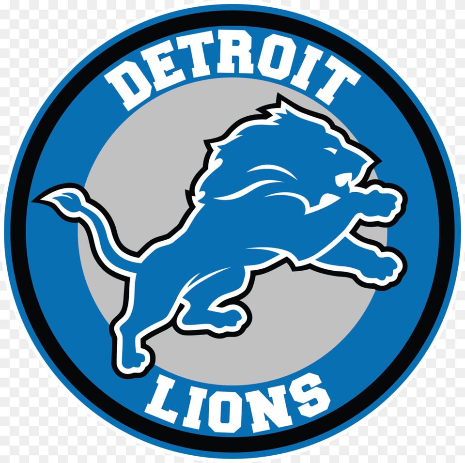 Detroit Lions Decal, Logo, Emblem, Symbol, Person Free Png Download