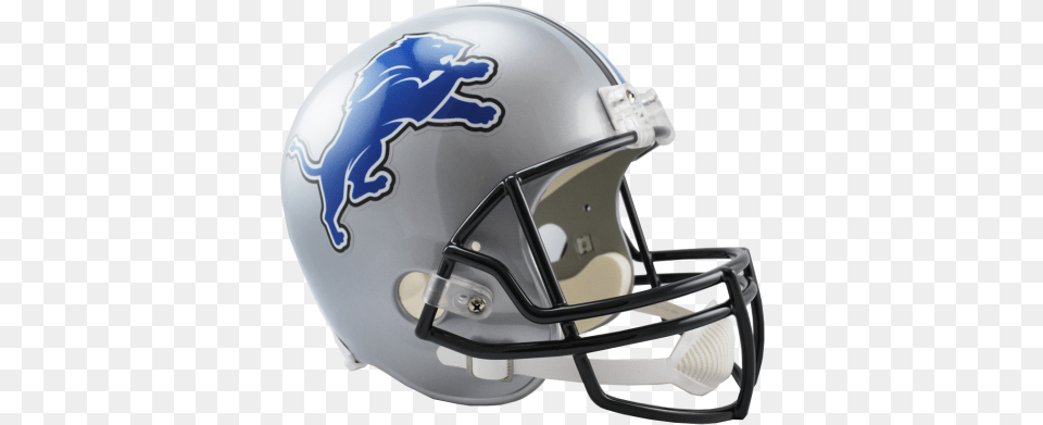 Detroit Lions Full Size Replica Football Helmet, American Football, Football Helmet, Sport, Person Free Transparent Png