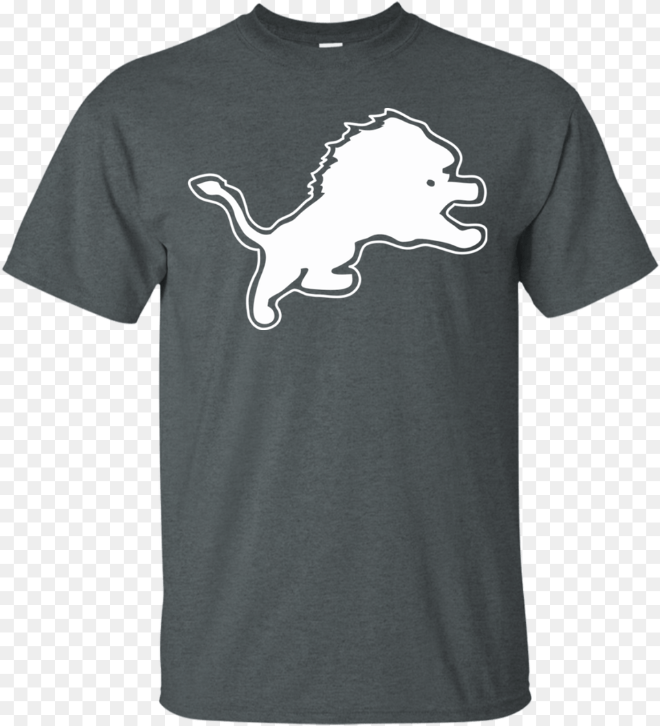 Detroit Lions Logo Football Mens T, T-shirt, Clothing, Person, Head Png