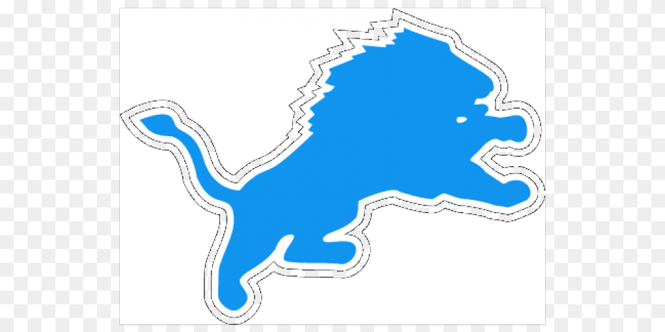 Detroit Lions Logo Stencil, Silhouette, Smoke Pipe Free Png Download