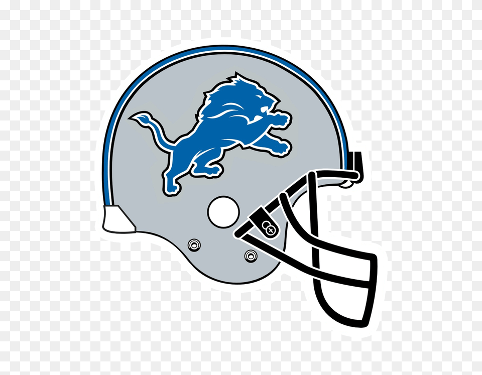 Detroit Lions Logo Transparent Vector, Helmet, American Football, Sport, Playing American Football Free Png Download