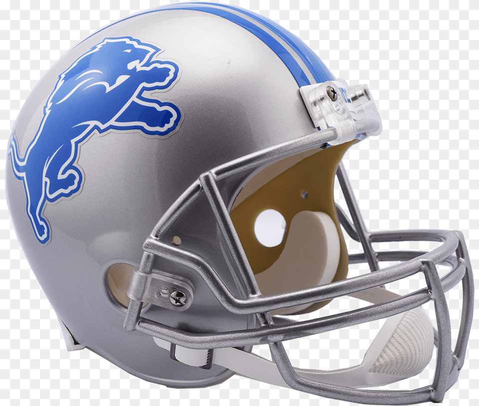 Detroit Lions Replica Vsr4 Full Size Helmet 2017 Football Helmet, American Football, Football Helmet, Sport, Person Png