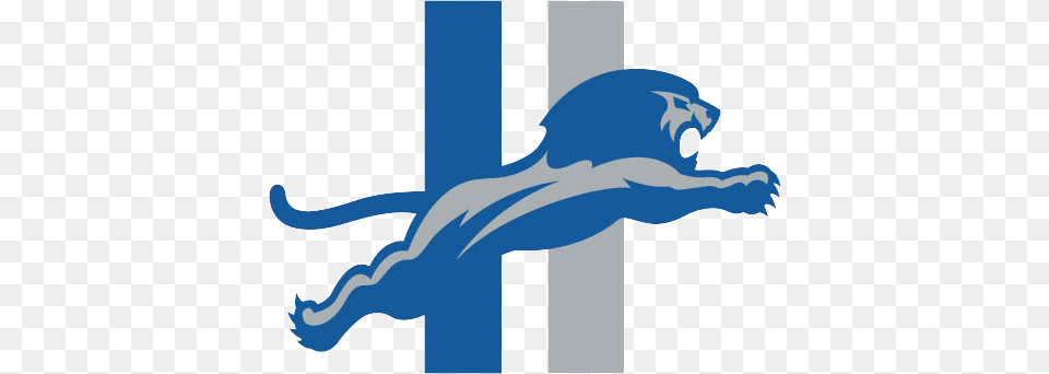 Detroit Lions Retro Logo, Animal, Kangaroo, Mammal, Wildlife Free Png Download