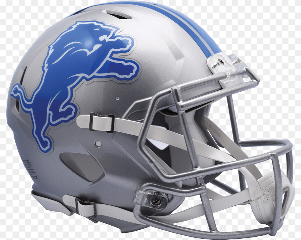 Detroit Lions Speed Authentic Helmet Detroit Lions Helmet 2018, American Football, Football, Football Helmet, Sport Free Png