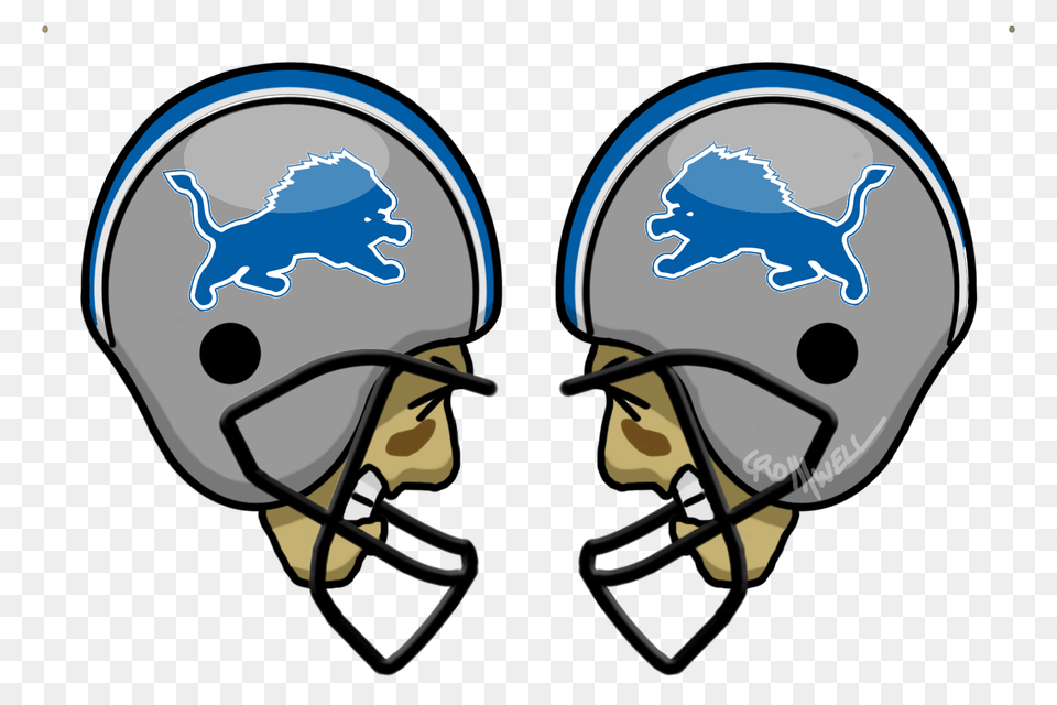 Detroit Lions Vs Detroit Lions Lions Are Their Own Worst Enemy, Helmet, American Football, Football, Person Png