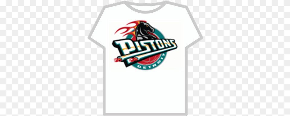 Detroit Pistons Logo 1996 2001 Roblox Pistons Detroit, Clothing, T-shirt, Shirt Free Png
