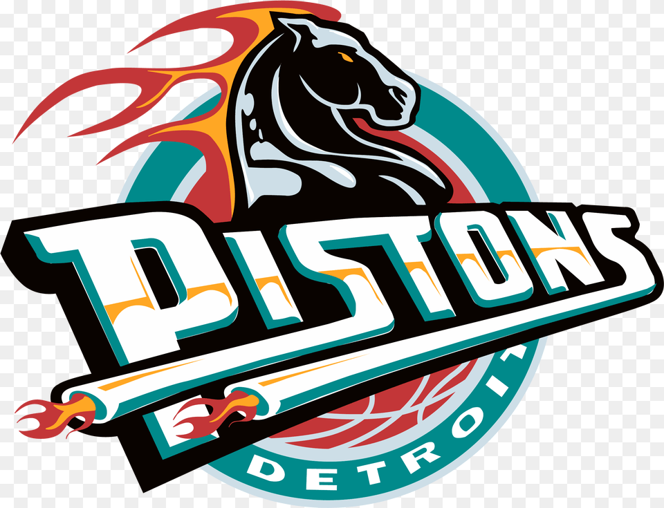 Detroit Pistons Logo Horse, Dynamite, Weapon Free Png Download
