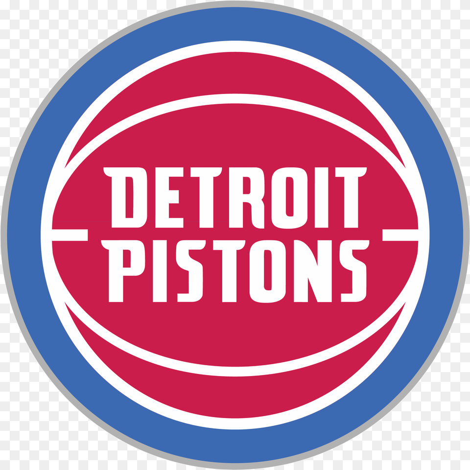 Detroit Pistons Logos Circle, Sticker, Logo, Badge, Symbol Free Png Download