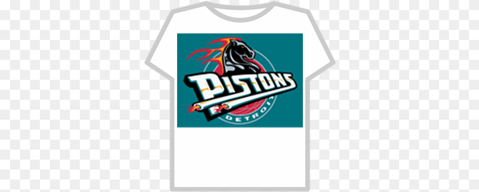 Detroit Pistons Old Logo Roblox Detroit Pistons, Clothing, T-shirt, Shirt, Dynamite Png