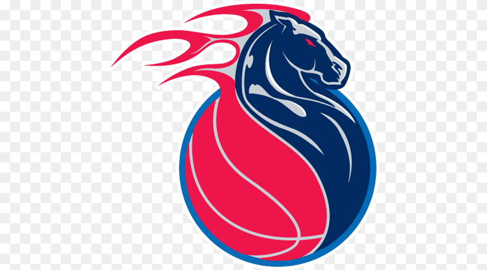 Detroit Pistons Older Alternate Logo Detroit Pistons Horse Logo Png Image