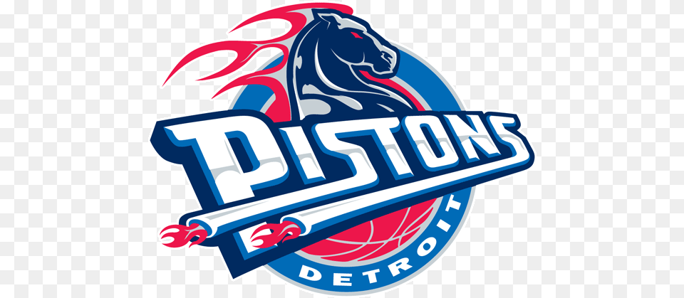 Detroit Pistons Primary Logo Piston Detroit, Emblem, Symbol Png Image