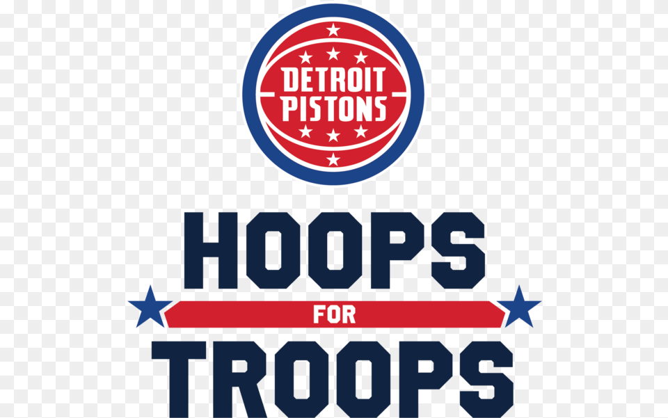 Detroit Pistons Twitter Updates Press Hoops For Troops Night Nba, Logo, Scoreboard Free Png Download