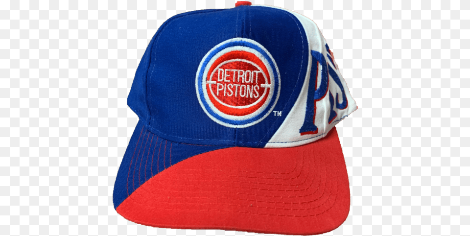 Detroit Pistons Vintage Snapback Hat U2013 Tailgate Classics Baseball Cap, Baseball Cap, Clothing Free Transparent Png