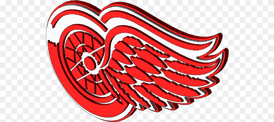 Detroit Red Wings Artistic, Dynamite, Weapon, Emblem, Symbol Png Image