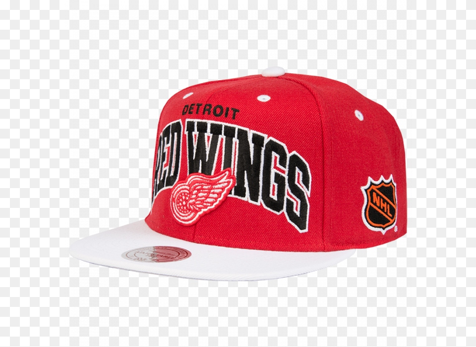 Detroit Red Wings Mitchell U0026 Ness 2 Tone Team Arch Cap For Baseball, Baseball Cap, Clothing, Hat Png Image