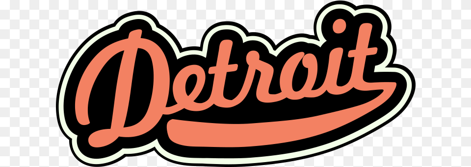 Detroit Retro Style Sign Graphic Cave Retro Text Style, Logo, Dynamite, Weapon Png Image