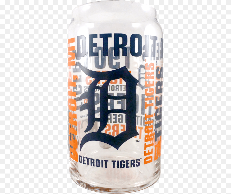 Detroit Tigers Can Shaped Glass Detroit Tigers Logo Small, Alcohol, Beer, Beverage, Tin Png