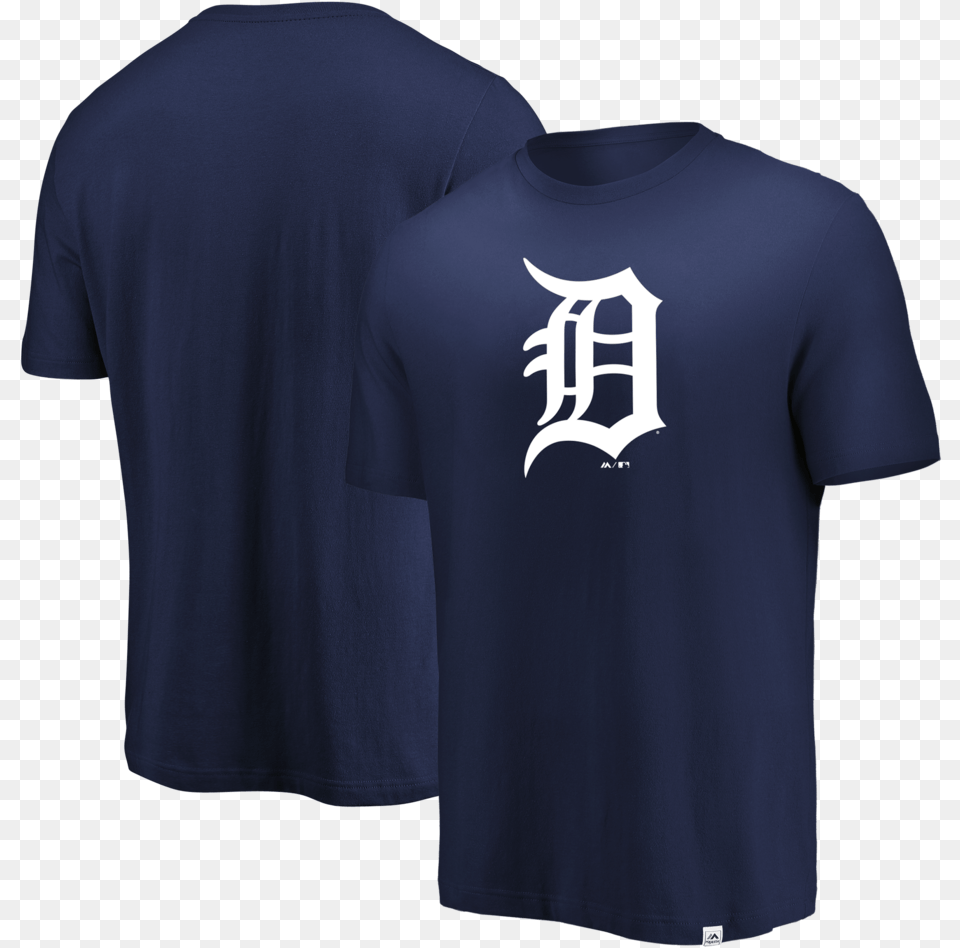 Detroit Tigers D, Clothing, T-shirt, Shirt, Adult Png