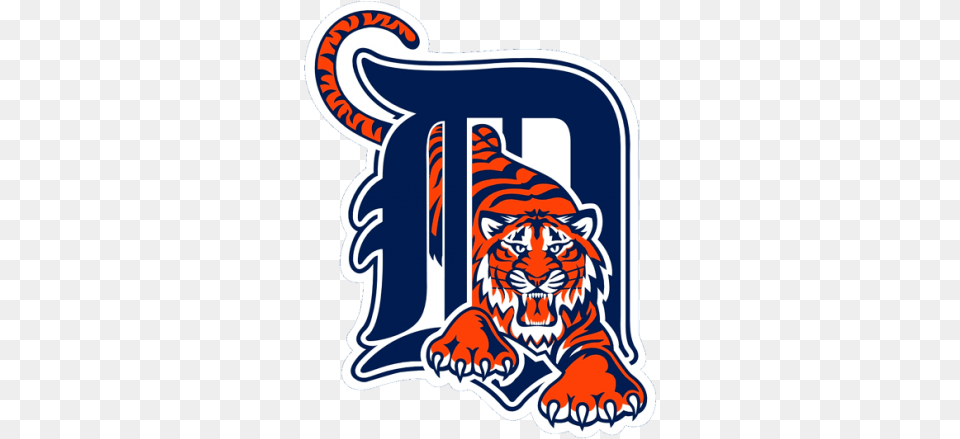 Detroit Tigers Logo, Animal, Mammal, Tiger, Wildlife Png Image