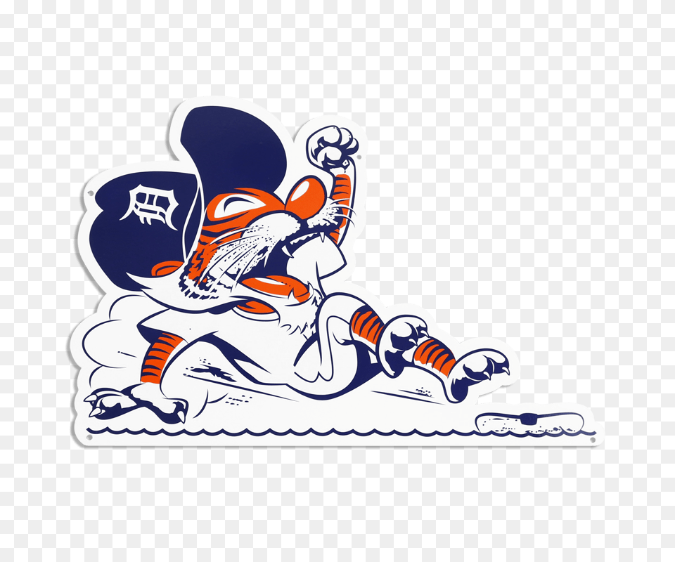 Detroit Tigers Sign Sticker, Art, Nature, Outdoors, Baby Free Png