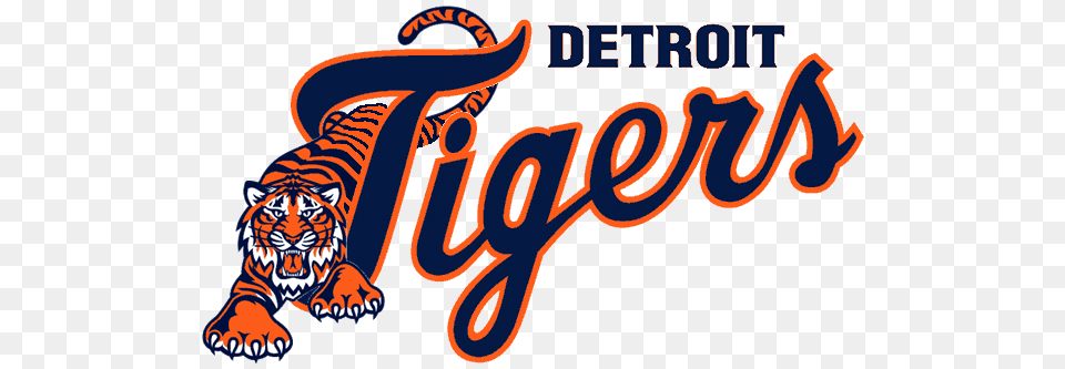 Detroit Tigers Tiger Logo, Animal, Zoo, Mammal, Wildlife Free Png