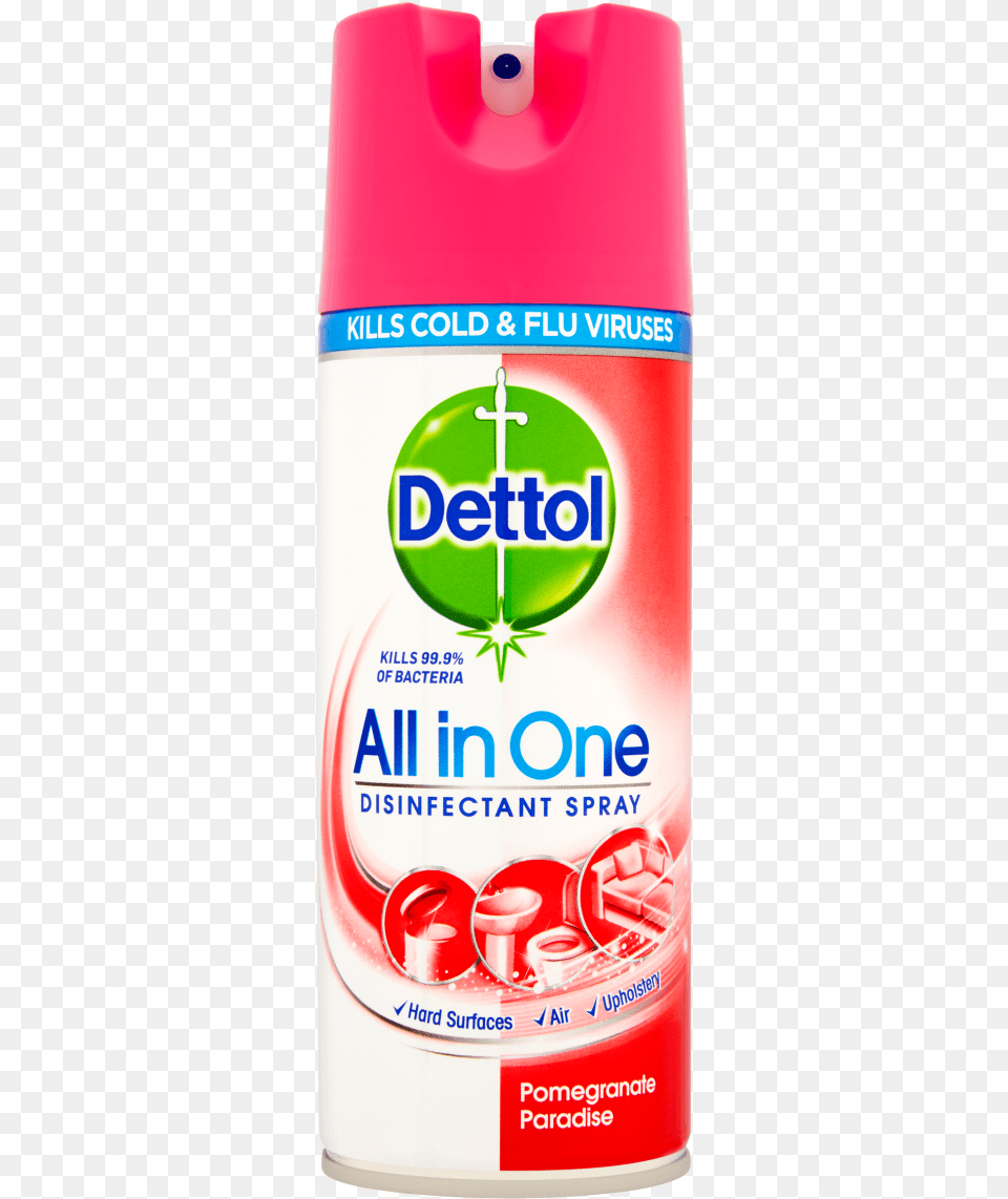 Dettol All In One Disinfectant Spray Dettol All In One, Cosmetics, Can, Tin Free Transparent Png