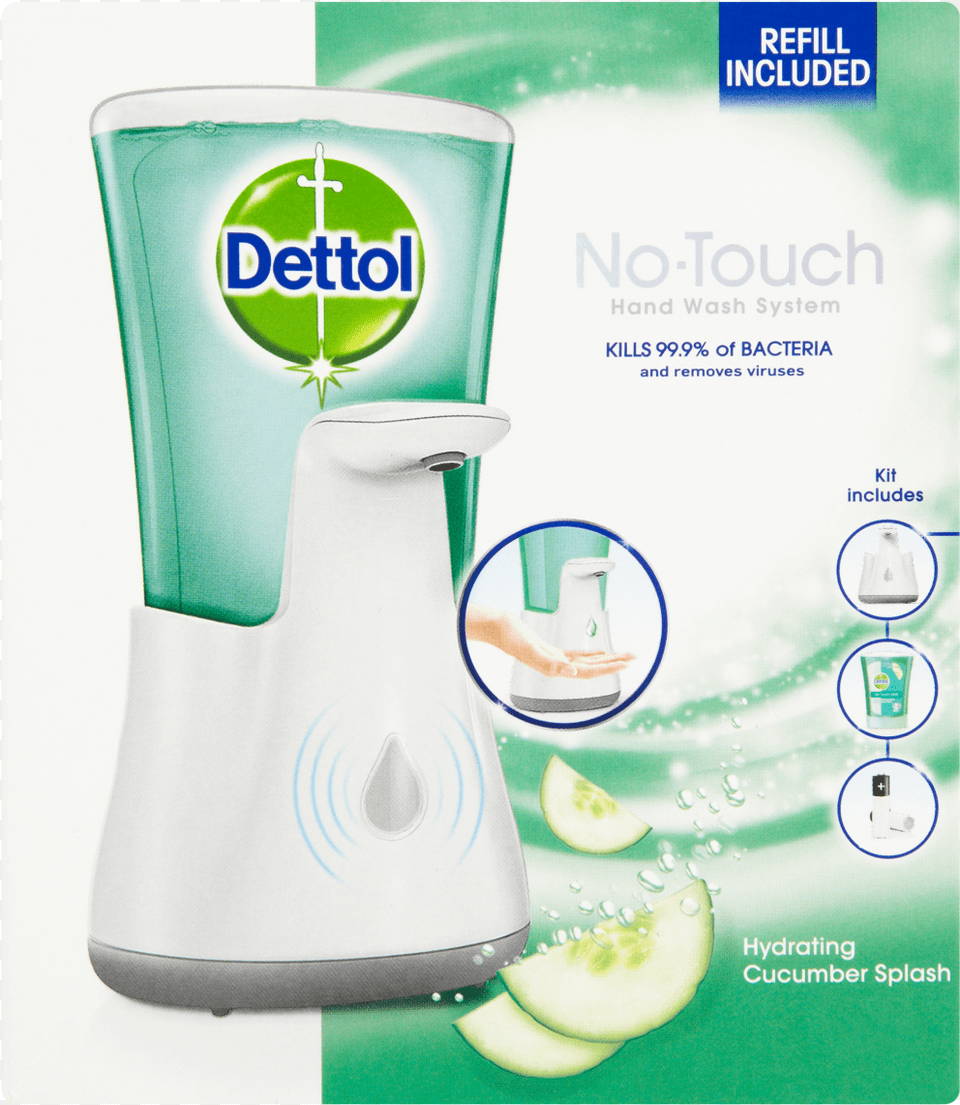 Dettol No Touch Antibacterial Hand Wash Dettol No Touch Hand Wash System Asda, Device, Appliance, Electrical Device, Mixer Free Png