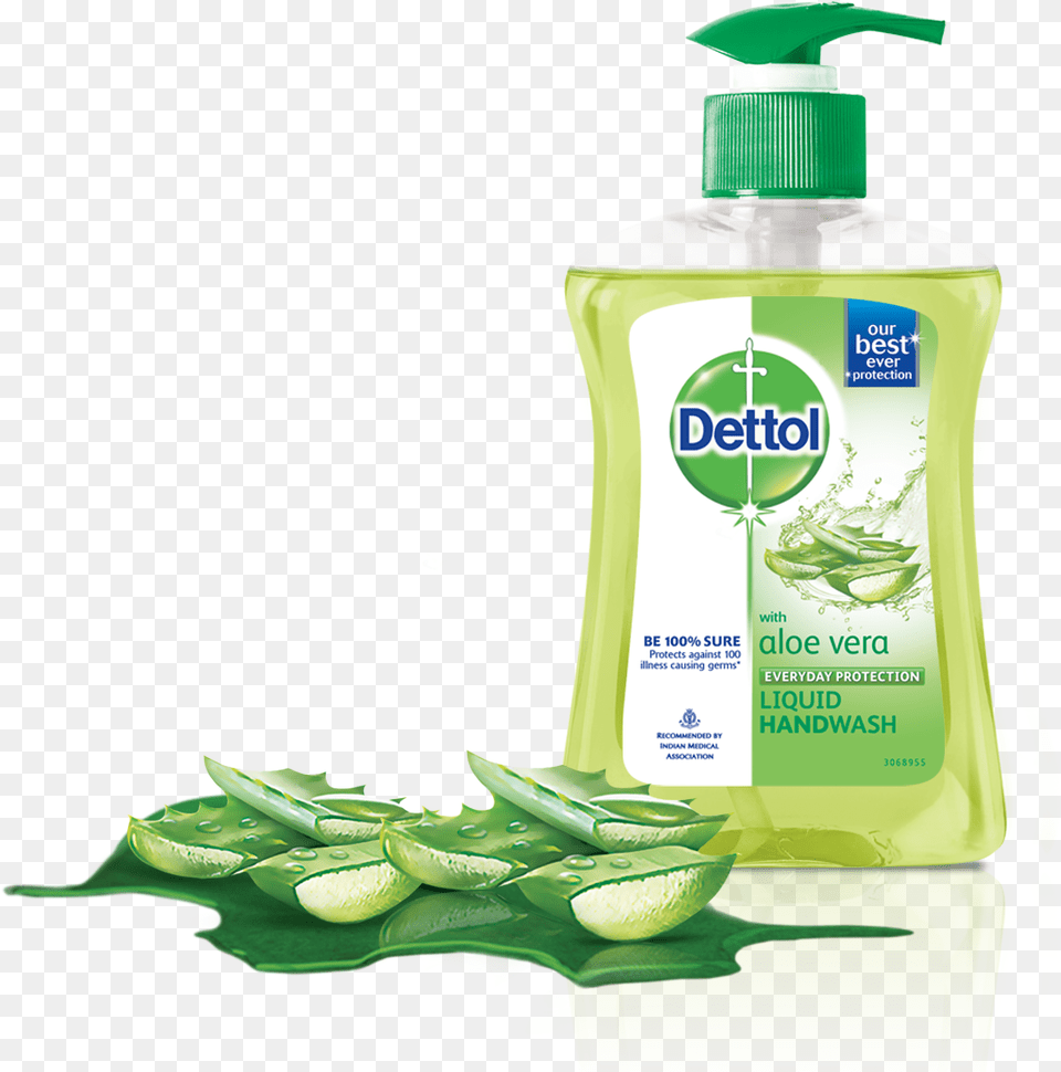 Dettol With Soothing Aloe Vera Provides Strong Protection Dettol Aloe Vera Hand Wash, Bottle, Lotion, Food, Produce Png