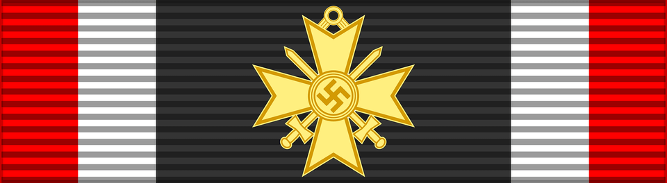 Deu Kvk Ritter Gold Swords Bar Clipart, Symbol, Emblem Png