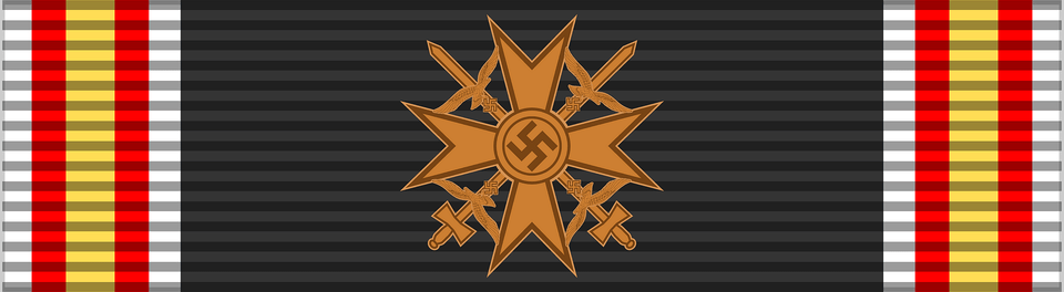 Deu Spanienkreuz Bronze Mit Schwertern Bar Clipart, Symbol, Emblem Png Image