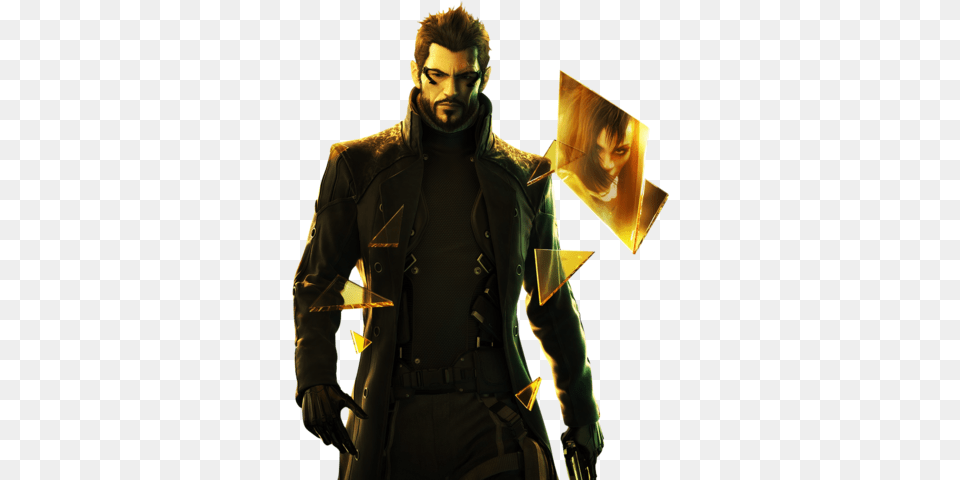 Deus Ex Human Revolution Iphone Deus Ex Human Revolution Costumes, Jacket, Clothing, Coat, Person Free Png Download