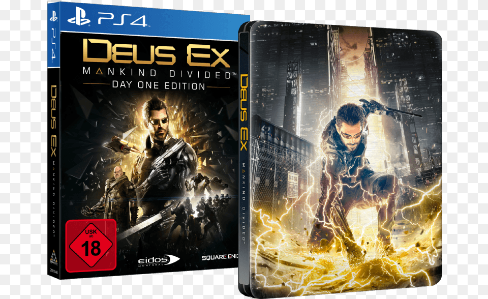Deus Ex Mankind Divided Day One Edition, Publication, Book, Person, Man Free Png