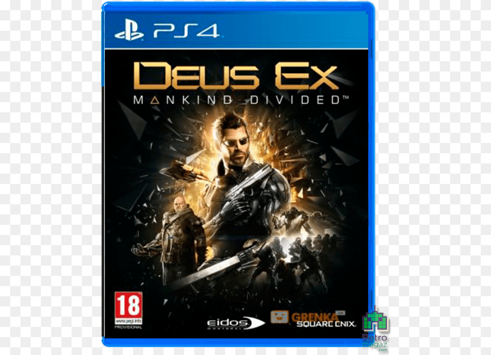 Deus Ex Mankind Divided Ps4 Deus Ex Mankind Divided Box Art, Adult, Person, Man, Male Free Png Download