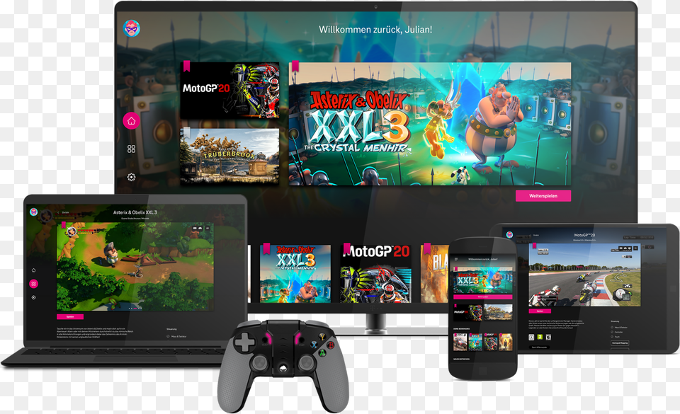 Deutsche Telekom Launches Cloud Gaming Cloud Gaming, Electronics, Screen, Computer Hardware, Hardware Free Png