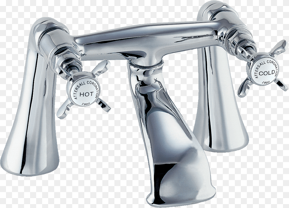 Deva Gold Coronation Pillar Mount Bath Filler, Bathroom, Indoors, Room, Shower Faucet Free Png
