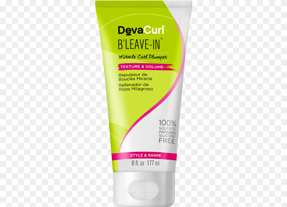Devacurl B Leave, Bottle, Cosmetics, Sunscreen, Lotion Png Image